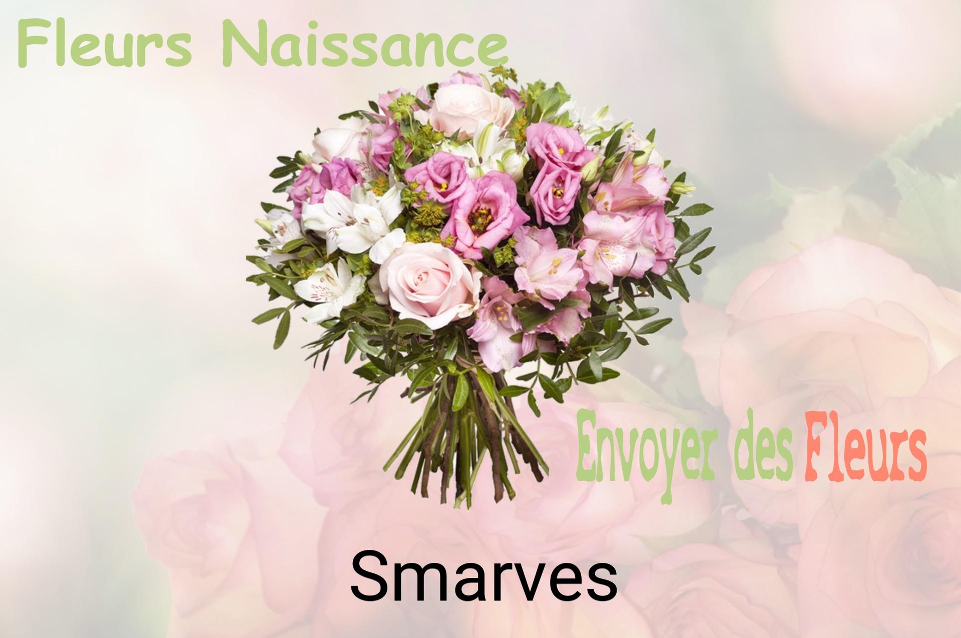 Bouquet de fleurs de naissance livré à Smarves