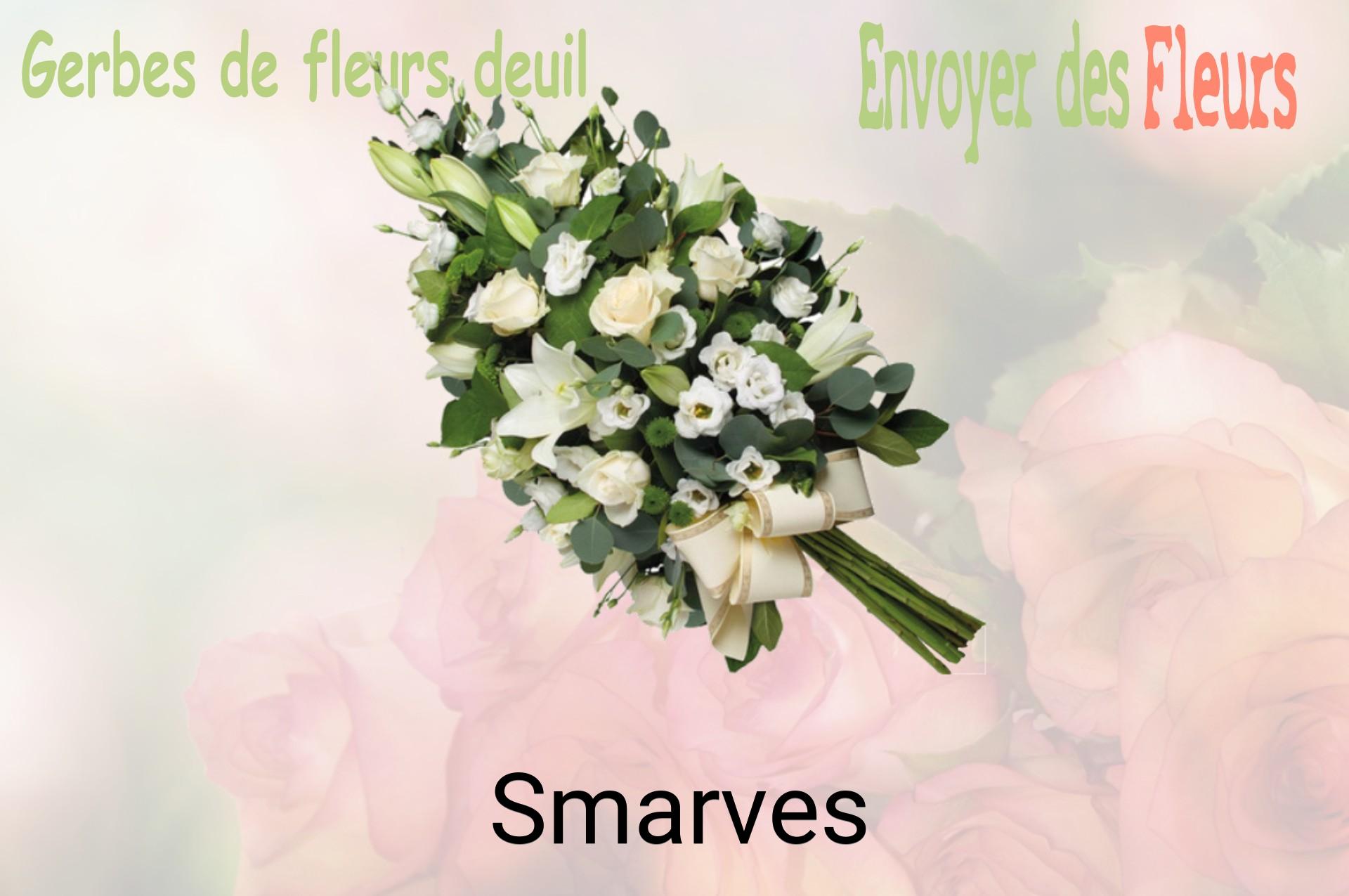 Gerbe de fleurs de deuil livrée à Smarves